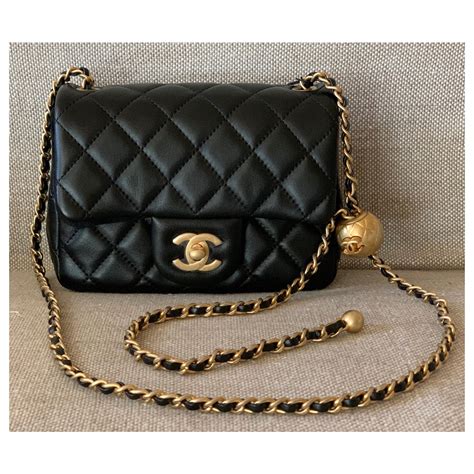 new chanel mini bag|Mini classic handbag, Lambskin, black — Fashion .